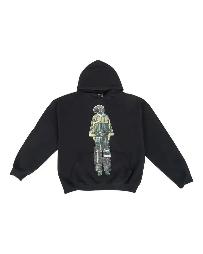 DRx FARMAxY FOR LN-CC graphic-print hoodie - Schwarz Schwarz