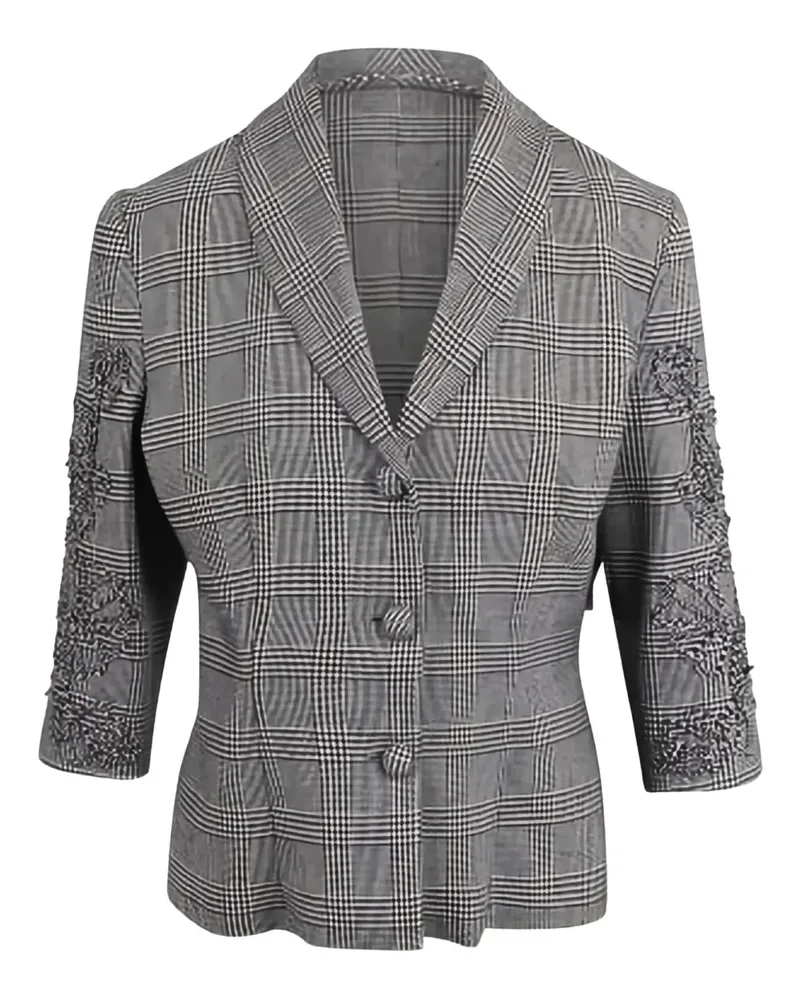 Ermanno Scervino check-pattern blazer - Grau Grau