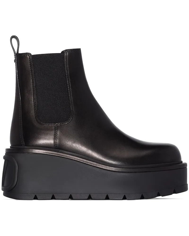 Valentino Garavani Uniqueform Stiefeletten 85mm - Schwarz Schwarz