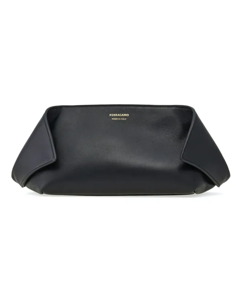 Ferragamo Kosmetiktasche aus Leder - Schwarz Schwarz