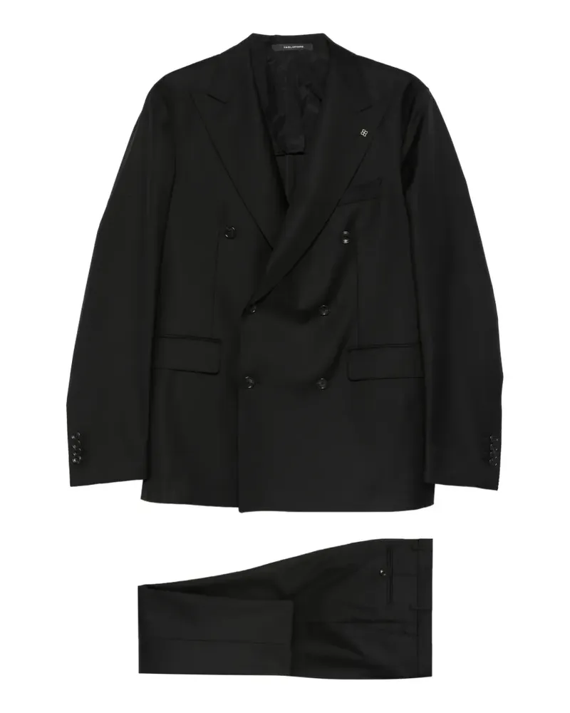 Tagliatore Doppelreihiger Anzug - Schwarz Schwarz