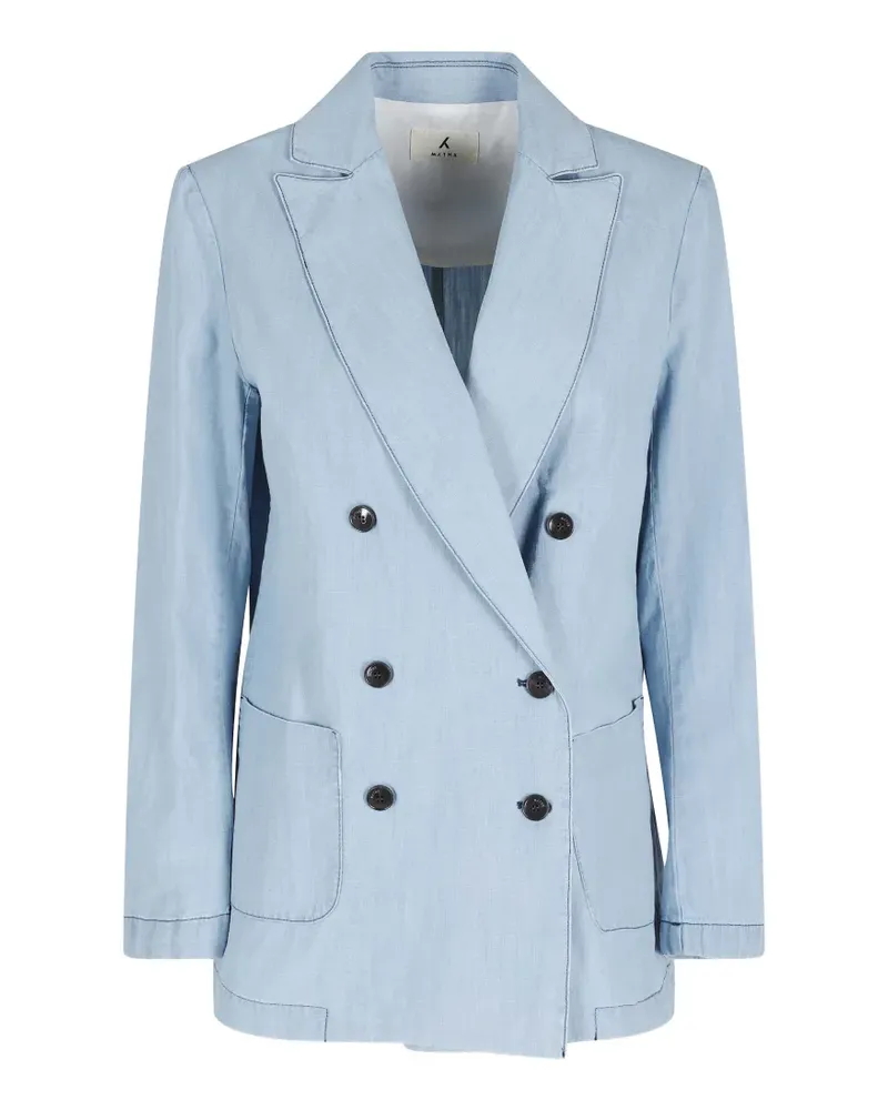 MYTHS double-breasted notched-lapel jacket - Blau Blau
