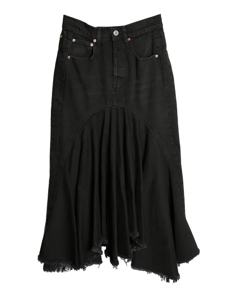 VETEMENTS Midirock aus Denim - Schwarz Schwarz
