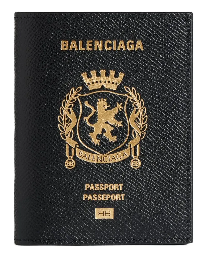 Balenciaga Passport leather wallet - Schwarz Schwarz
