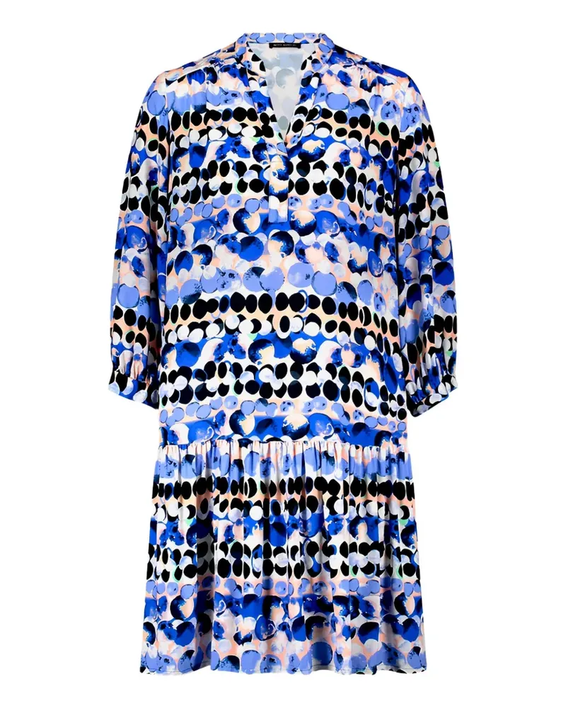 Betty Barclay abstract-print tiered dress - Blau Blau