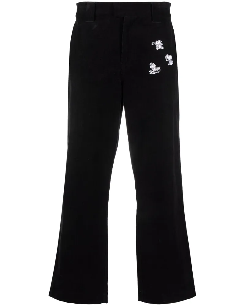 Soulland x Peanuts Hose mit Patch - Schwarz Schwarz