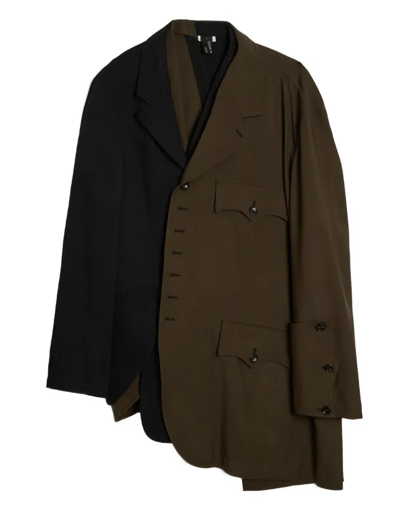 Comme des Garçons button-fastening blazer - Schwarz Schwarz