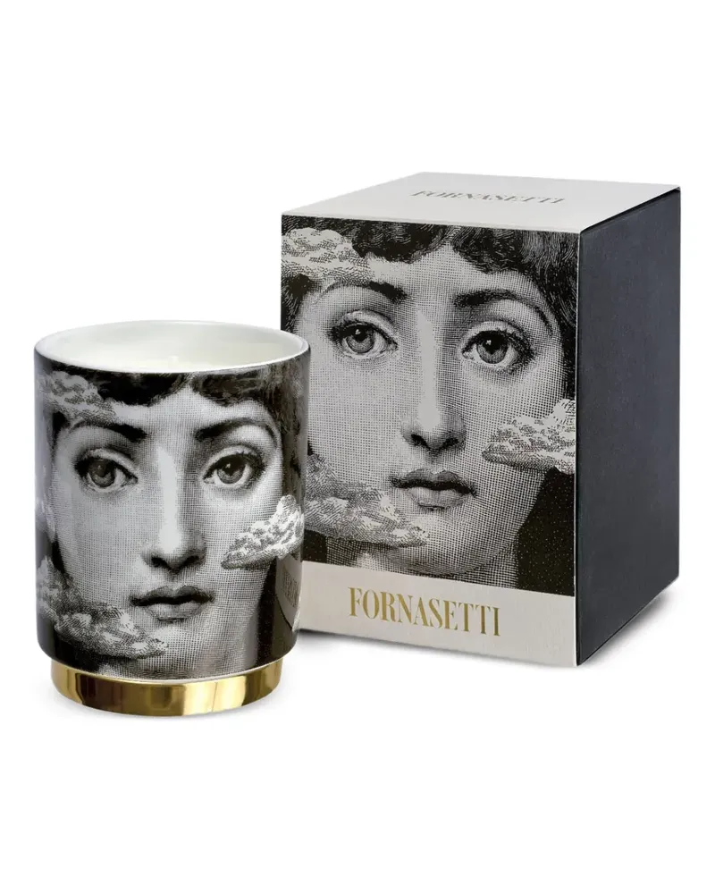 Fornasetti Tra Le Nuvole Kerze (235g) - Schwarz Schwarz