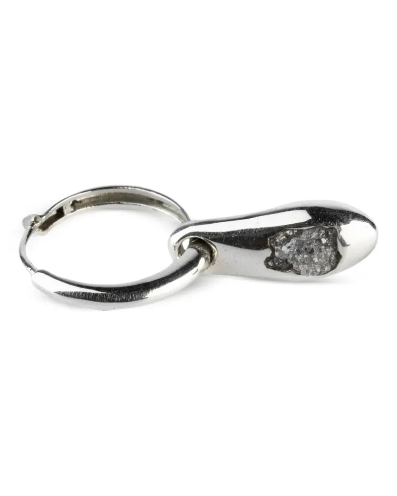 Parts Of Four Creolen mit Tropfenanhänger - Silber Silber