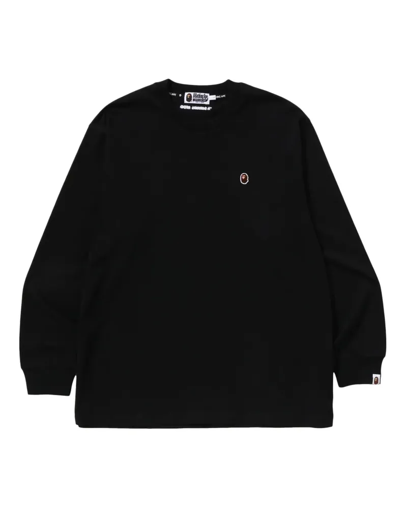 BAPE Pullover mit Logo-Patch - Schwarz Schwarz