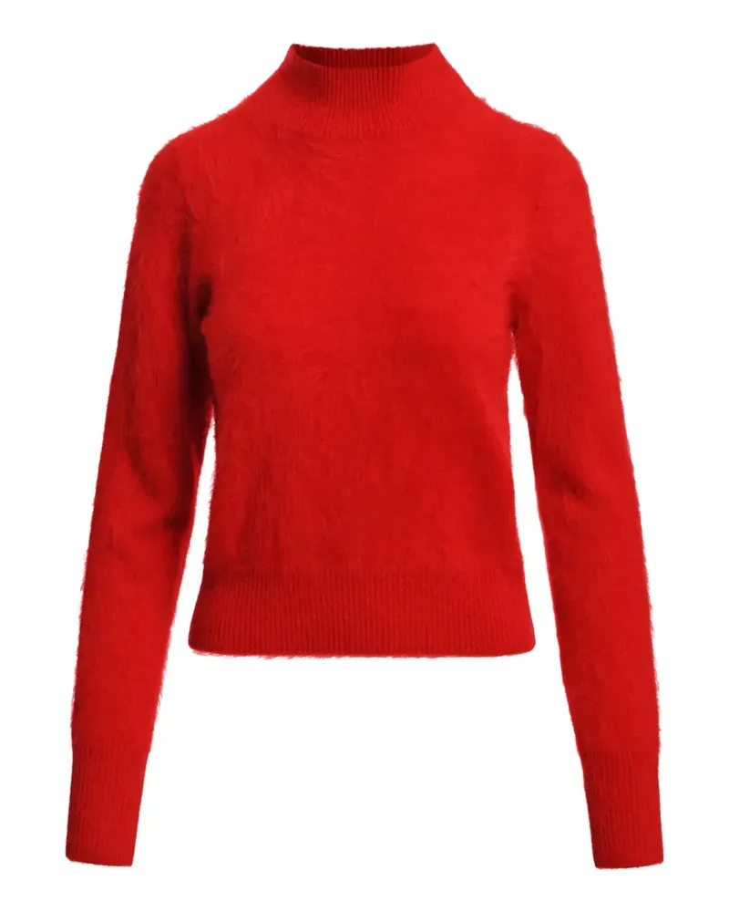 Essentiel Karacas Pullover mit geripptem Besatz - Rot Rot
