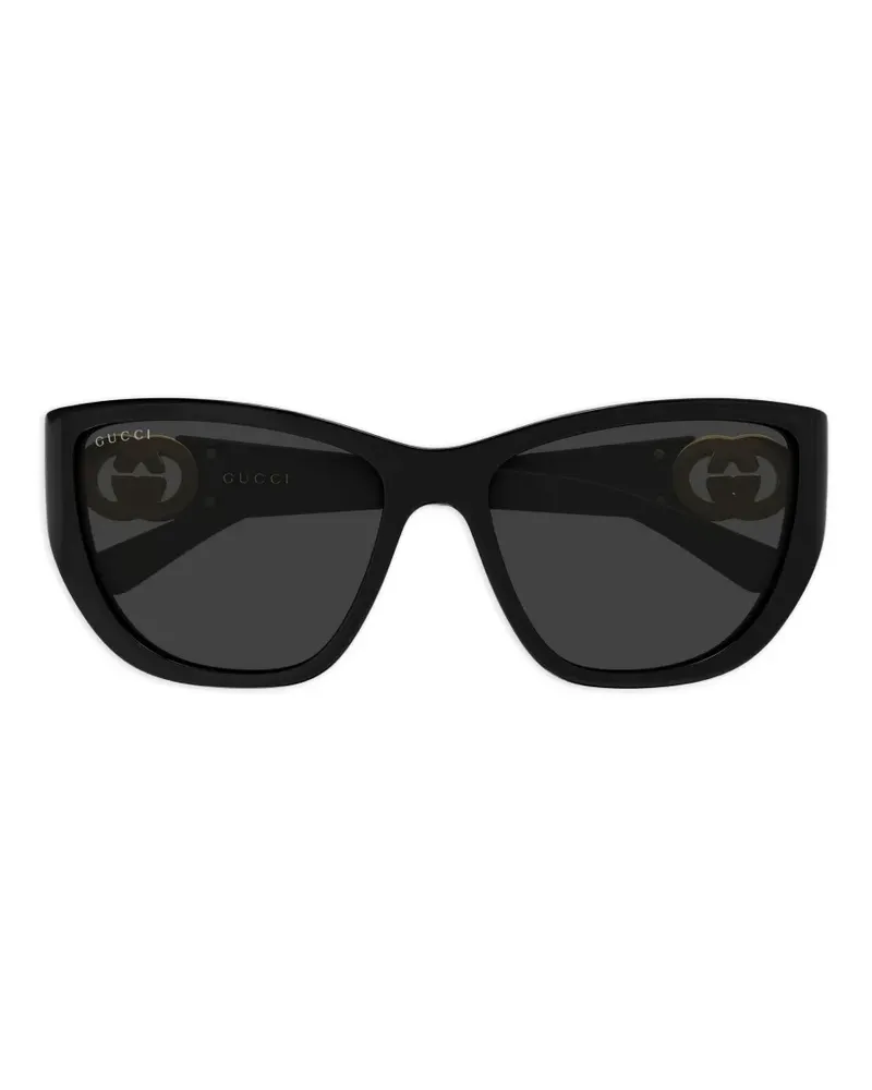Gucci Interlocking G cat-eye sunglasses - Schwarz Schwarz