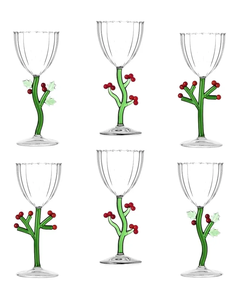 Ichendorf Milano Botanica Weihnachtsgläser (6er-Set) - Weiß Weiß