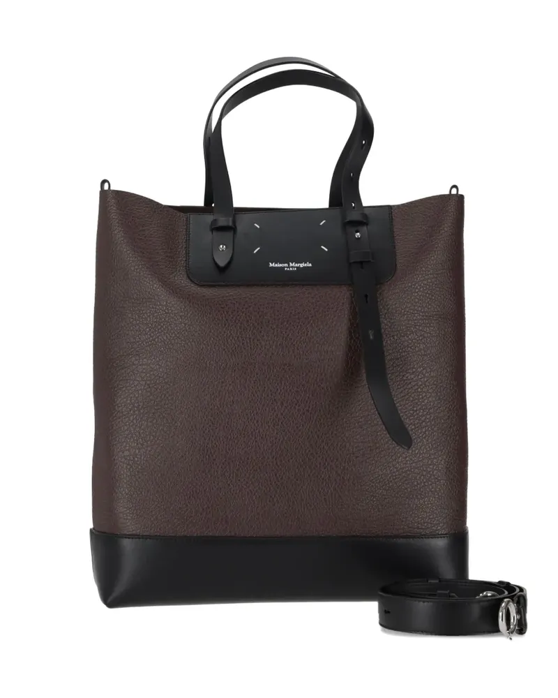 Maison Margiela leather tote bag - Braun Braun