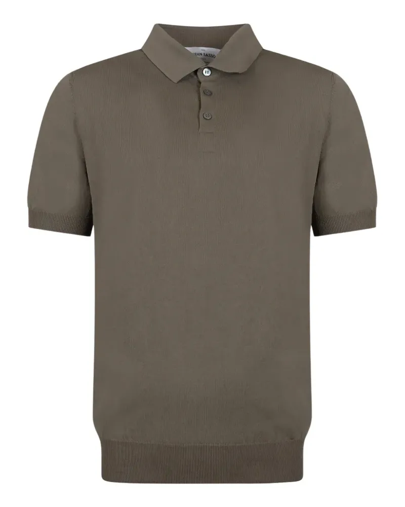 Gran Sasso buttoned short-sleeve polo shirt - Braun Braun