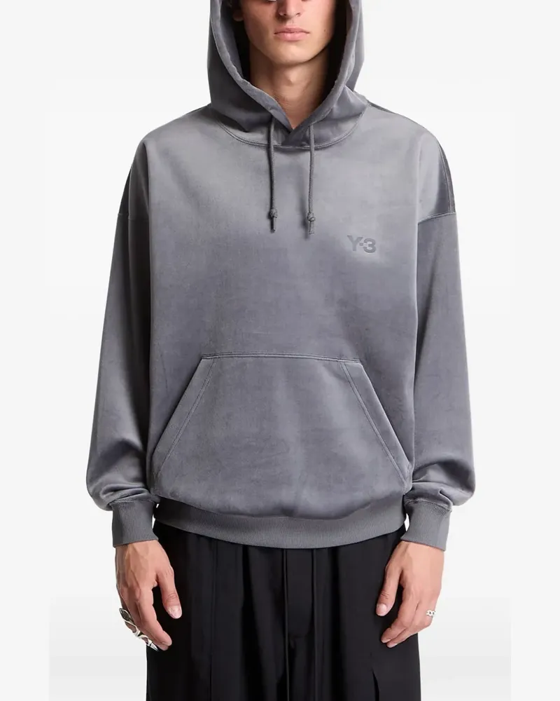 Y-3 velvet corduroy hoodie - Grau Grau