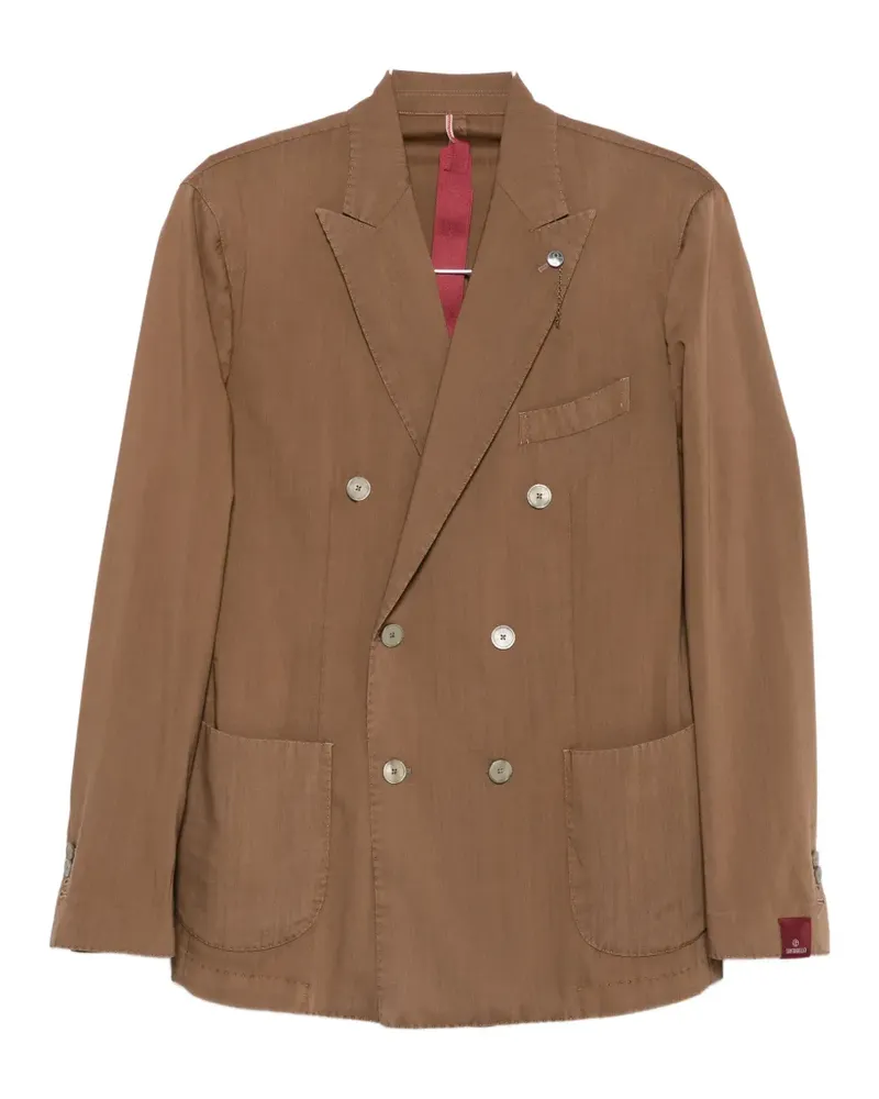 Biagio Santaniello double-breasted peak-lapels suit - Braun Braun