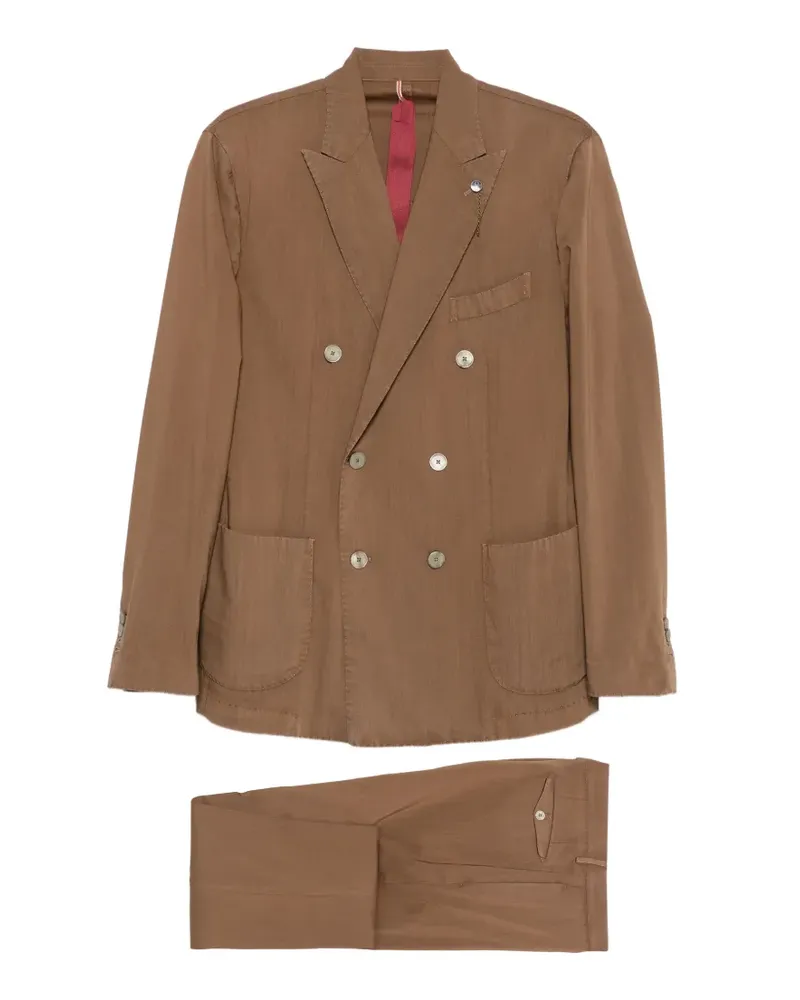 Biagio Santaniello double-breasted peak-lapels suit - Braun Braun