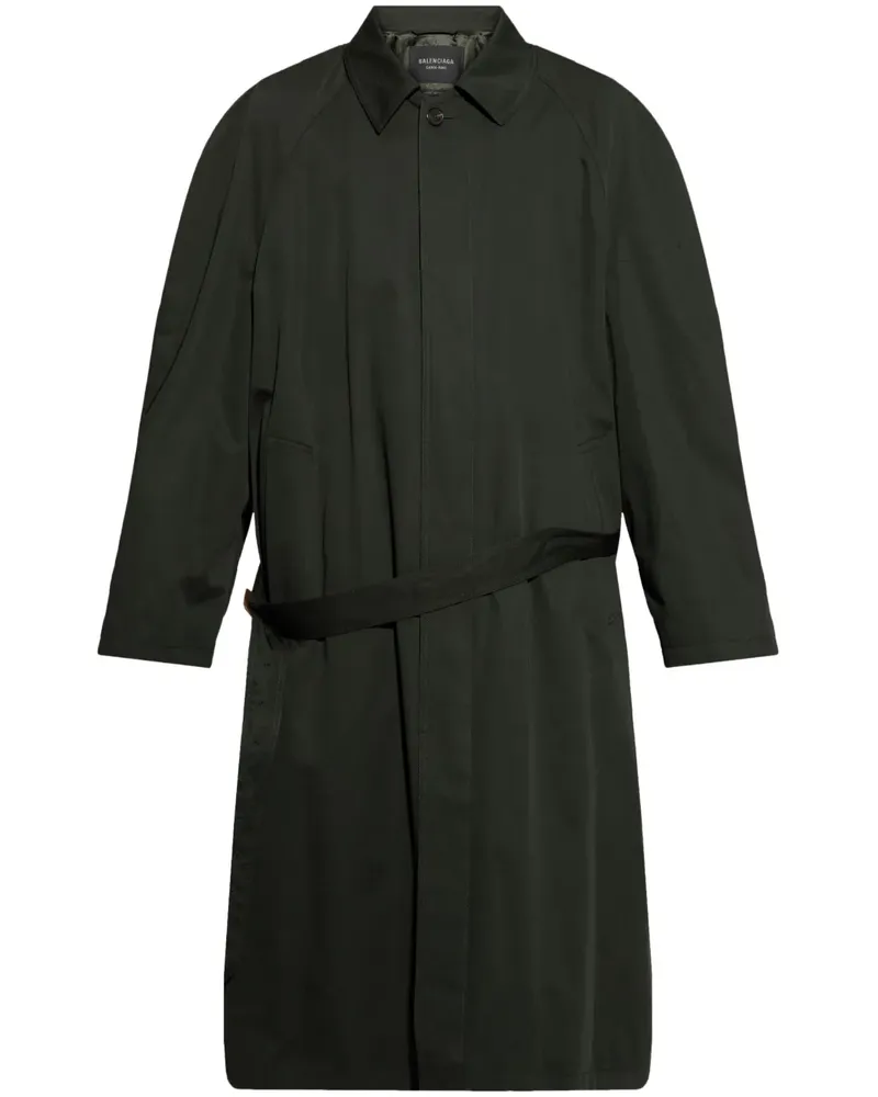 Balenciaga Trenchcoat mit Gürtel - Grün Grün