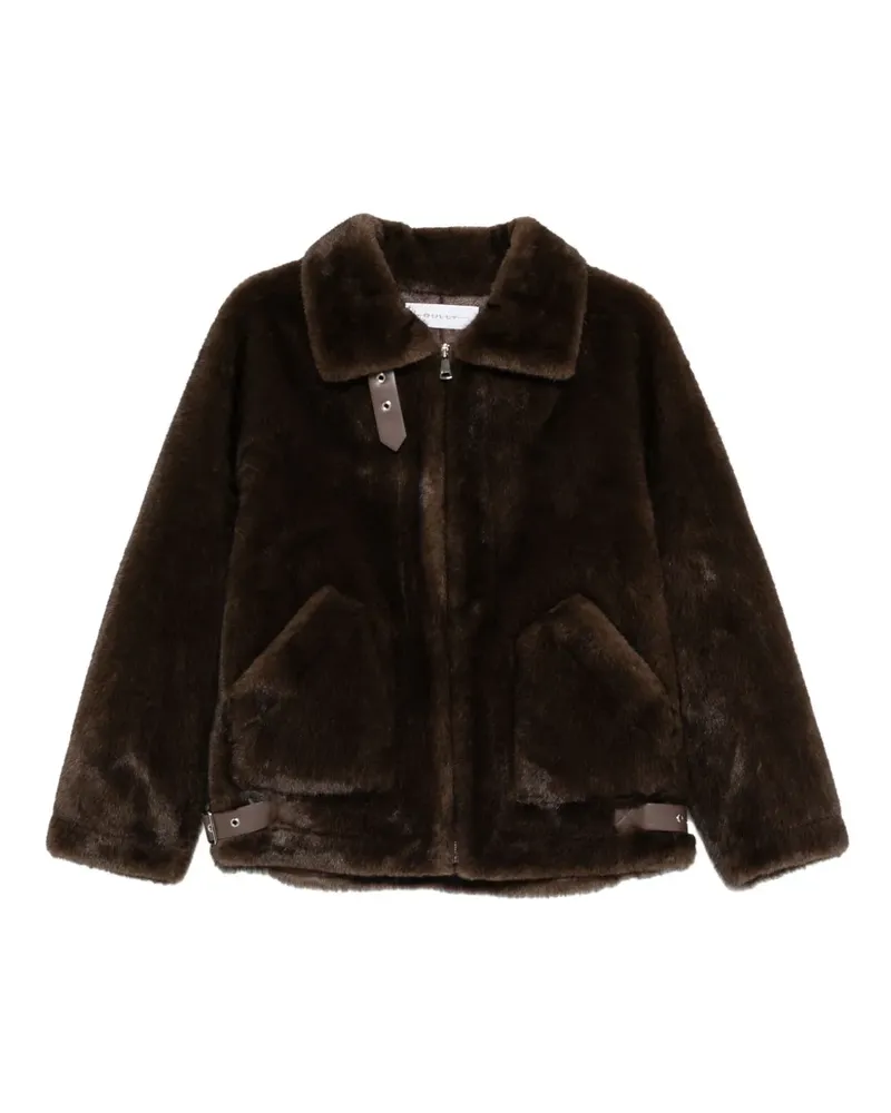 Bully Jacke aus Faux Fur - Braun Braun