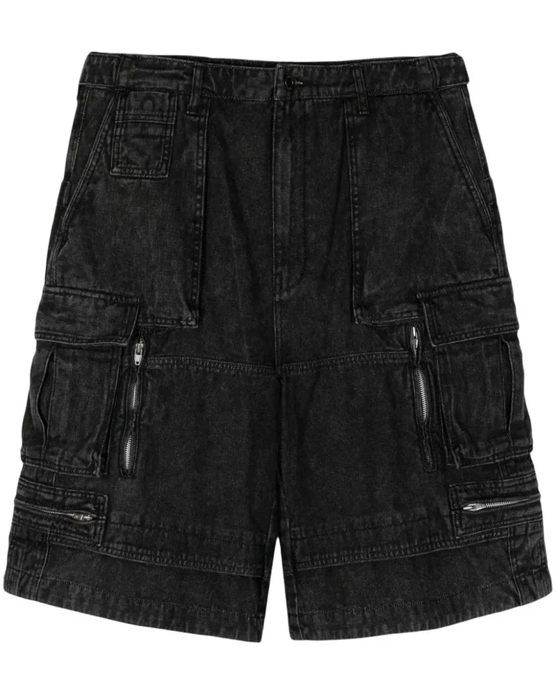 JUUN.J Jeans-Shorts mit Einsätzen Grau