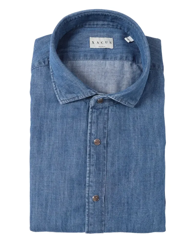 XACUS buttoned denim shirt - Blau Blau