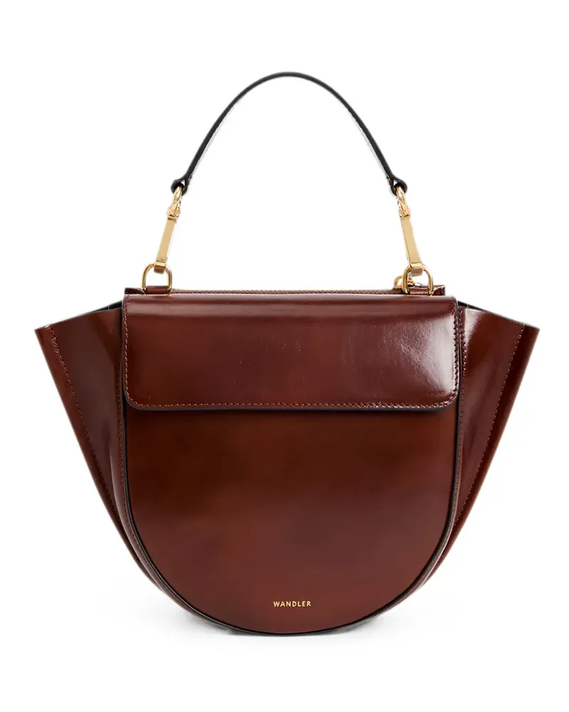 WANDLER Hortensia leather mini bag - Braun Braun