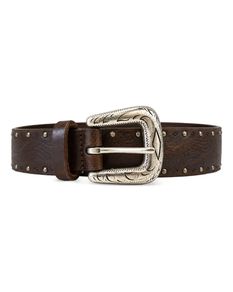 Anderson's Gürtel im Westernstil mit Nieten - Braun Braun