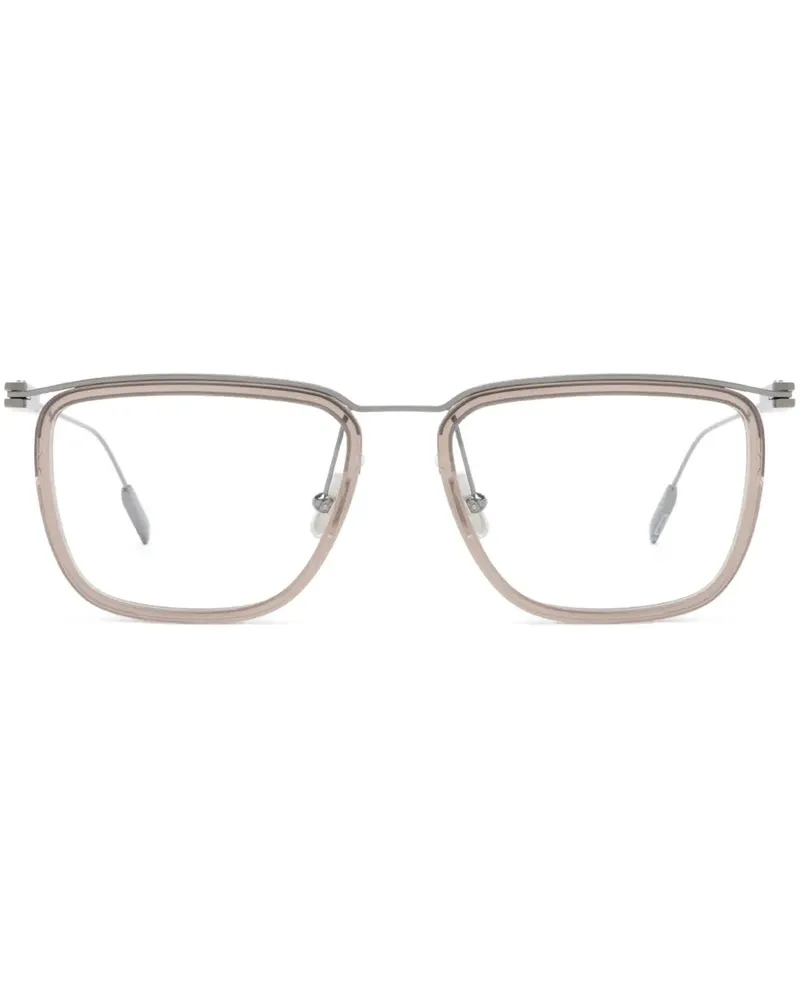 Ermenegildo Zegna Brille mit eckigem Gestell - Silber Silber
