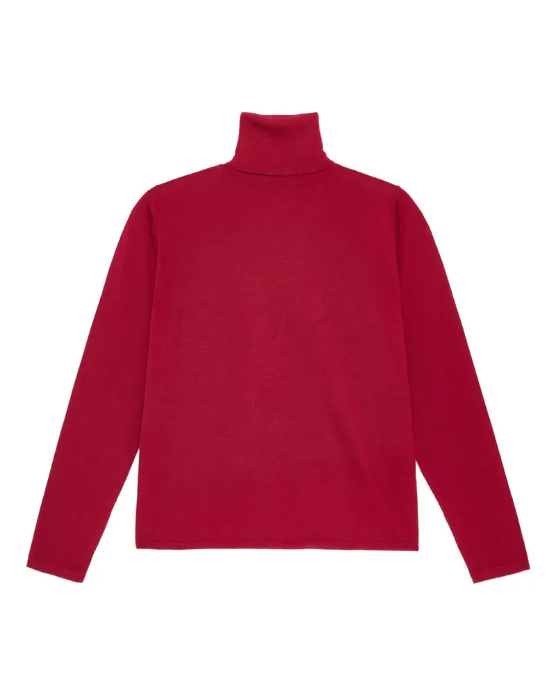 Maliparmi Colors of the world bestickter Woll-Rollkragenpullover - Rot Rot