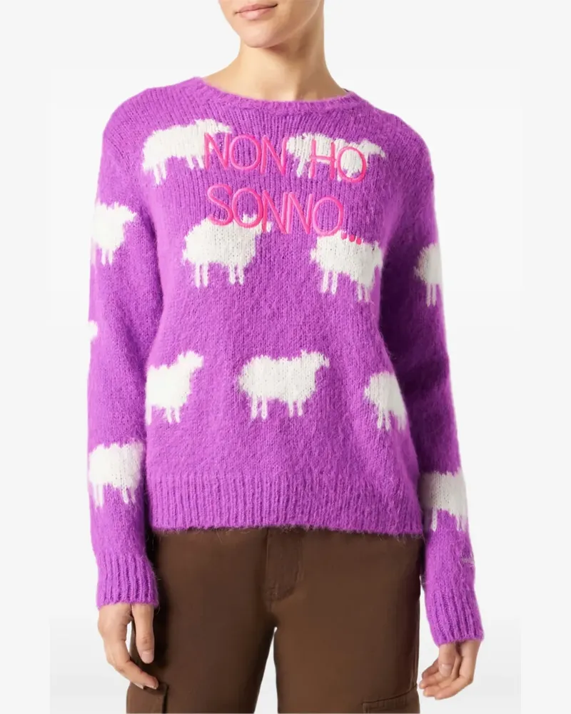 MC2 Saint Barth sheep-pattern jumper - Violett Violett