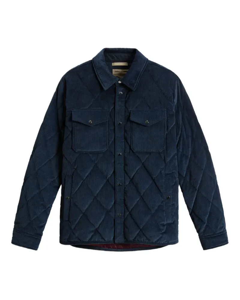 Woolrich Gesteppte Hemdjacke aus Cord - Blau Blau