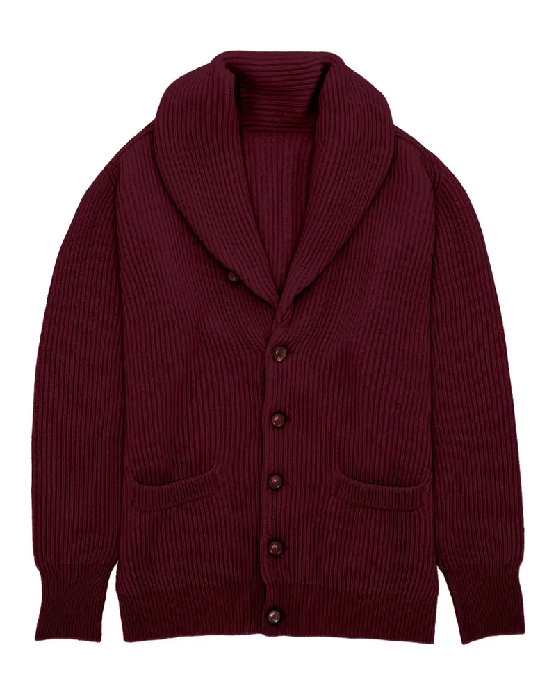 Fortela Stoke shawl-collar cashmere cardigan - Rot Rot