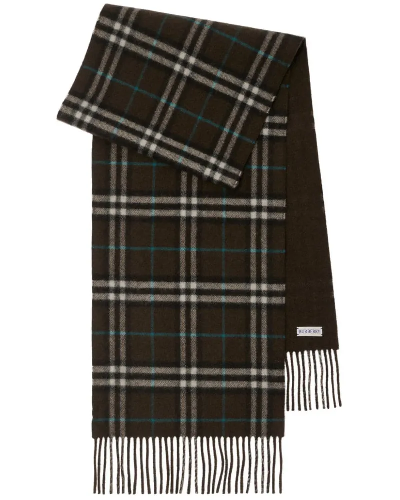 Burberry Karierter Kaschmirschal - Braun Braun