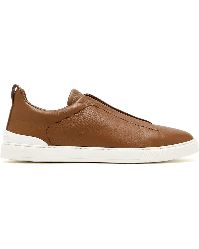 Ermenegildo Zegna Triple Stitch Sneakers - Braun Braun