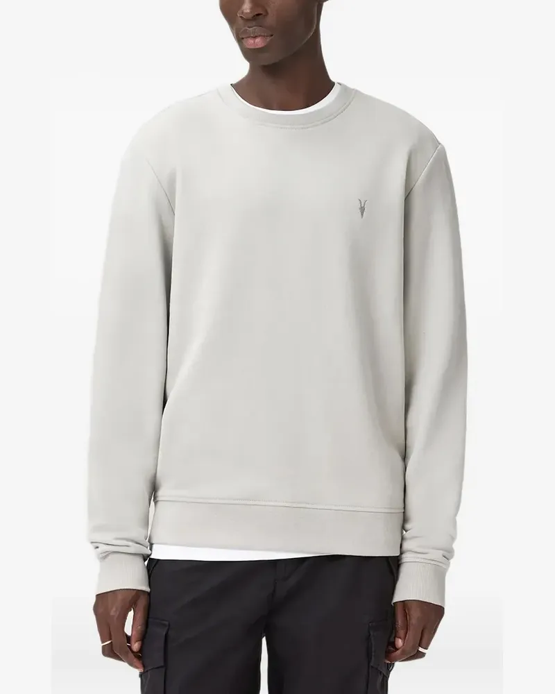 AllSaints Raven logo crew-neck sweatshirt - Grau Grau