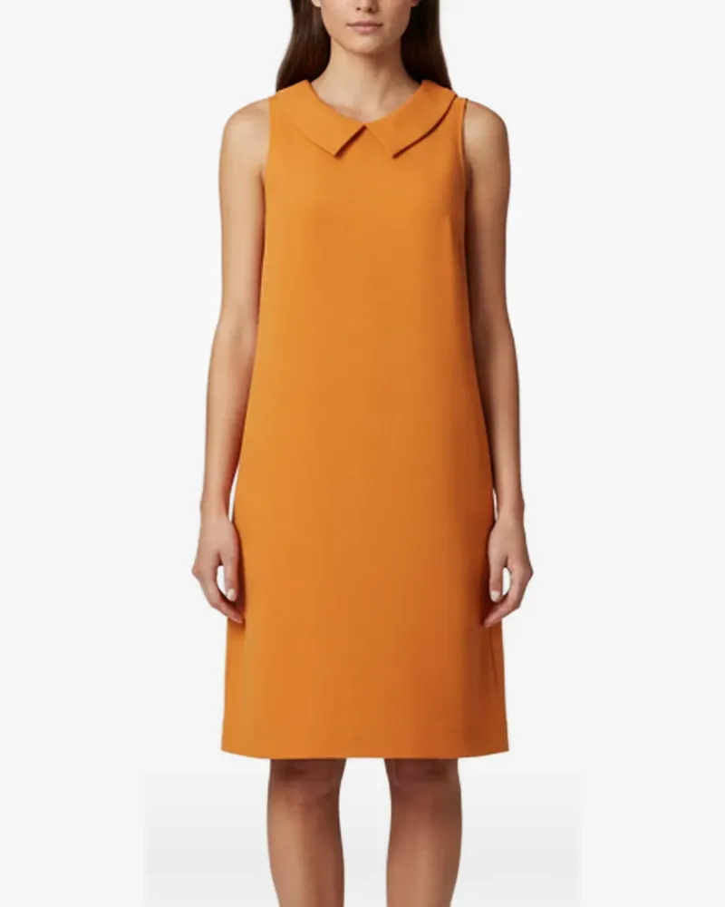 Moschino Peter Pan collar midi dress - Orange Orange
