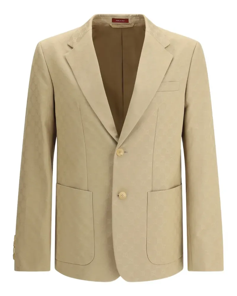 Gucci Sakko mit GG Supreme-Muster - Nude Nude