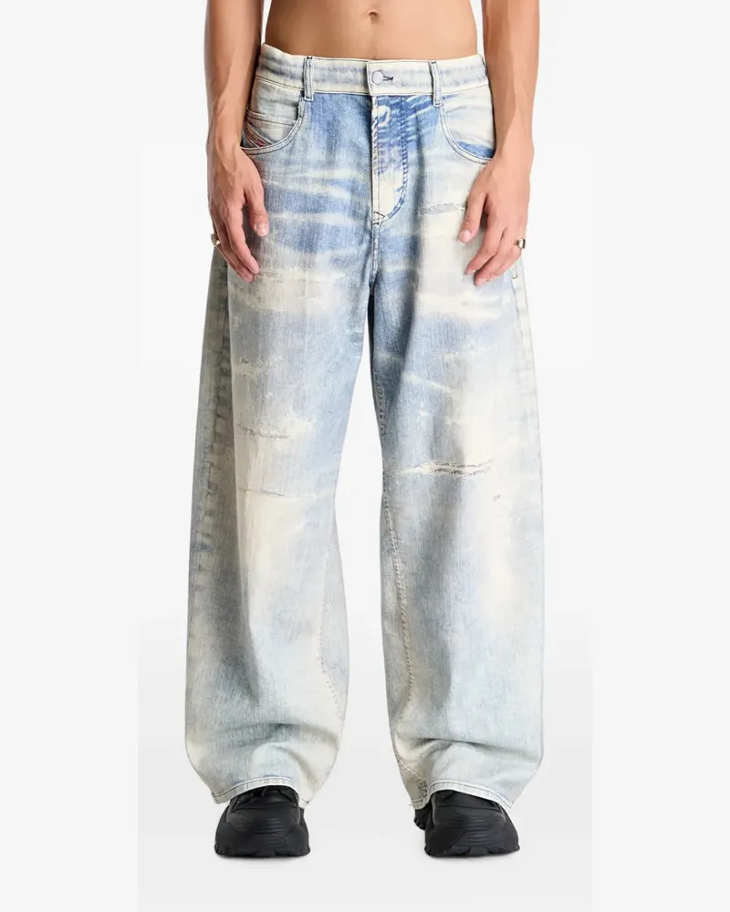 Diesel 2097 D-Enim-M Joggjeans® mit lockerem Schnitt - Blau Blau