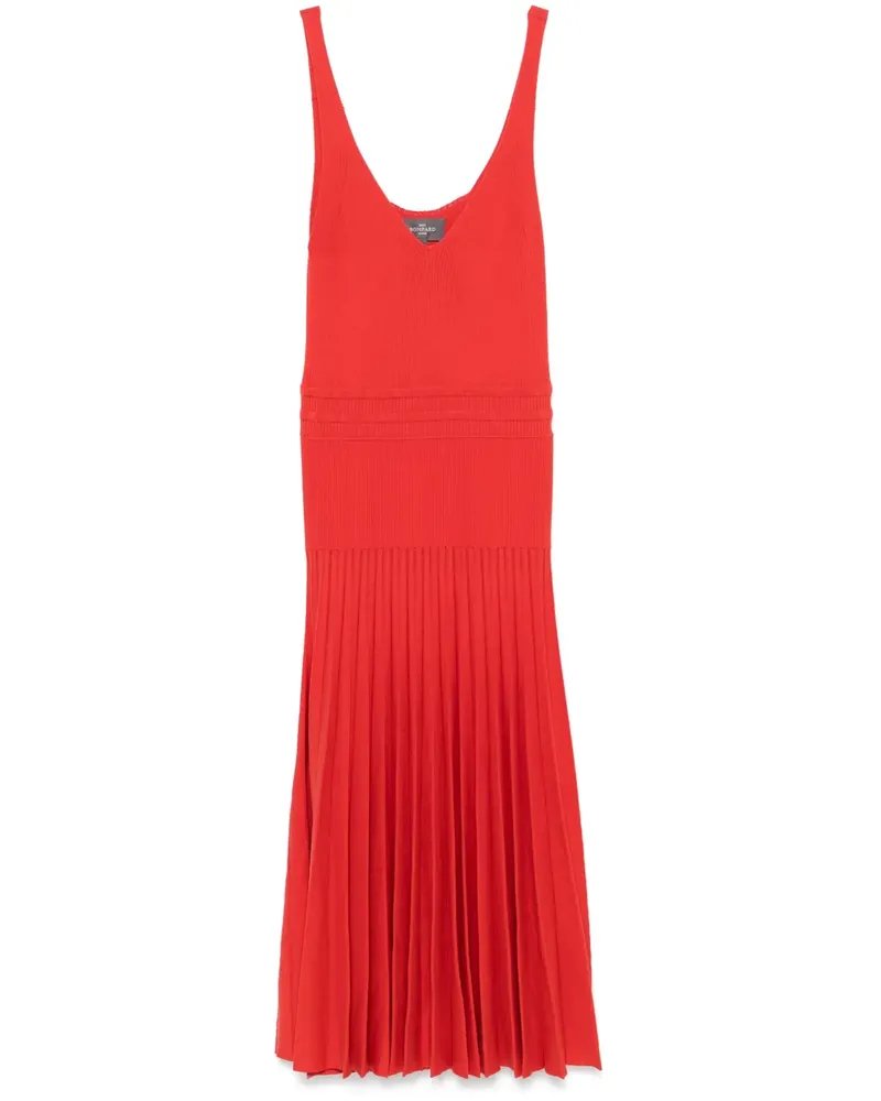 Eric Bompard Kleid mit Falten - Rot Rot