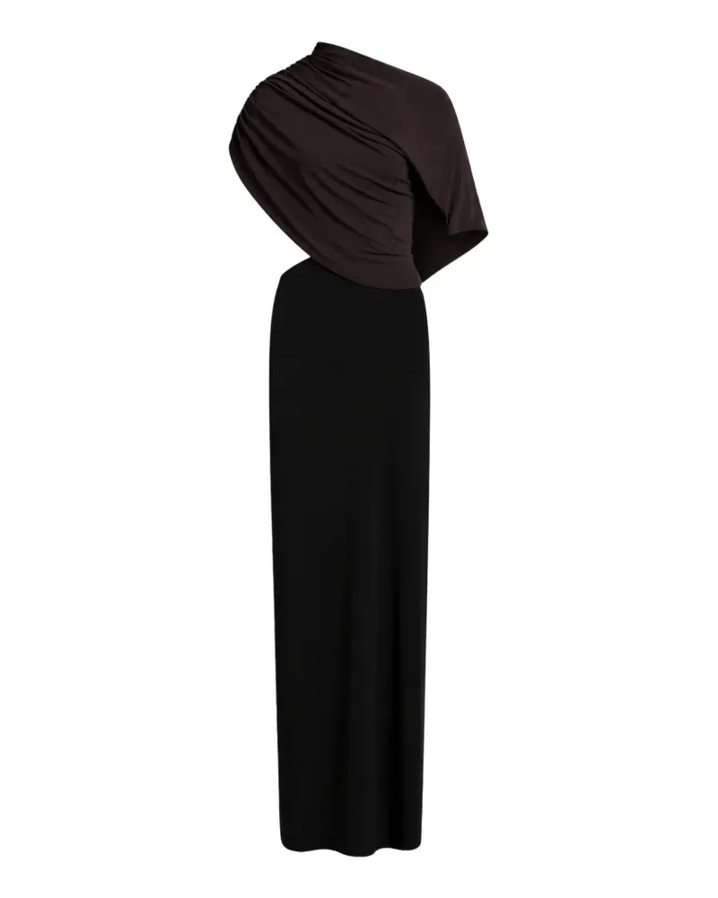 Alberta Ferretti Drapiertes Minikleid - Schwarz Schwarz