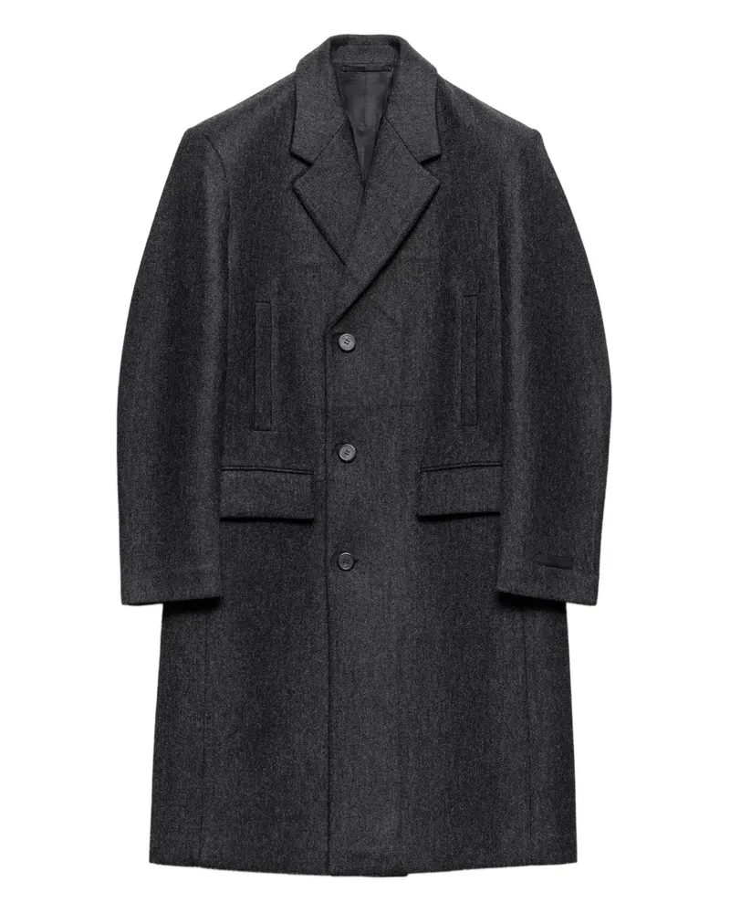 Prada Mantel mit fallendem Revers - Grau Grau