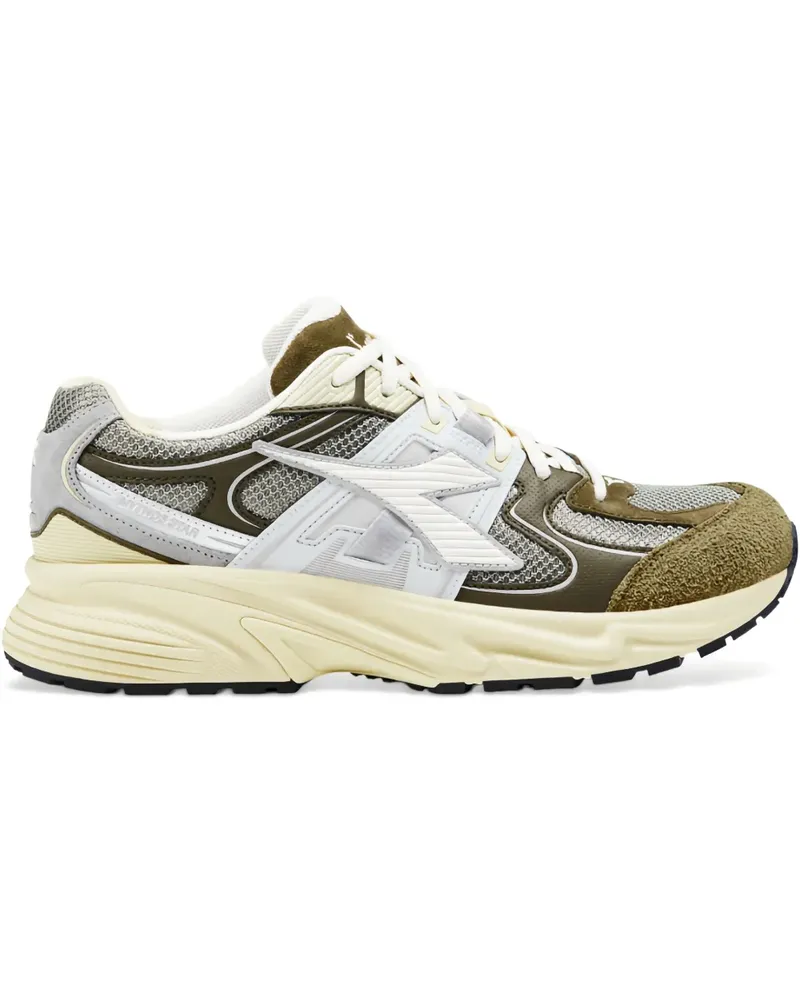 Diadora mesh-panel suede sneakers - Grün Grün