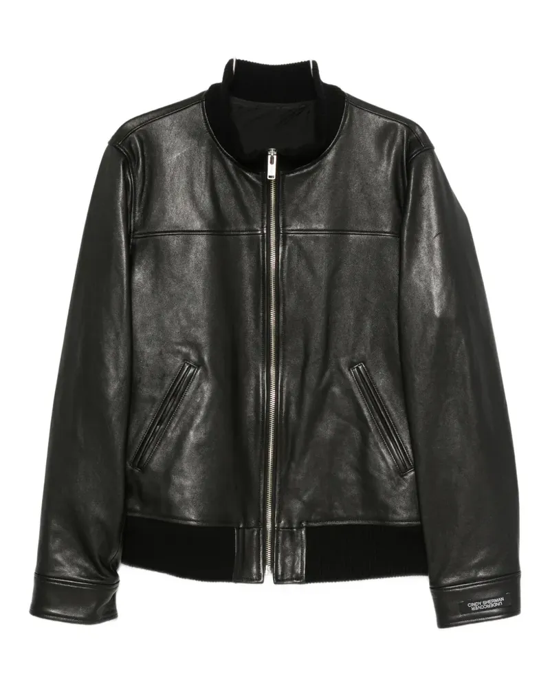 Undercover X Cindy Sherman graphic-print leather jacket - Schwarz Schwarz