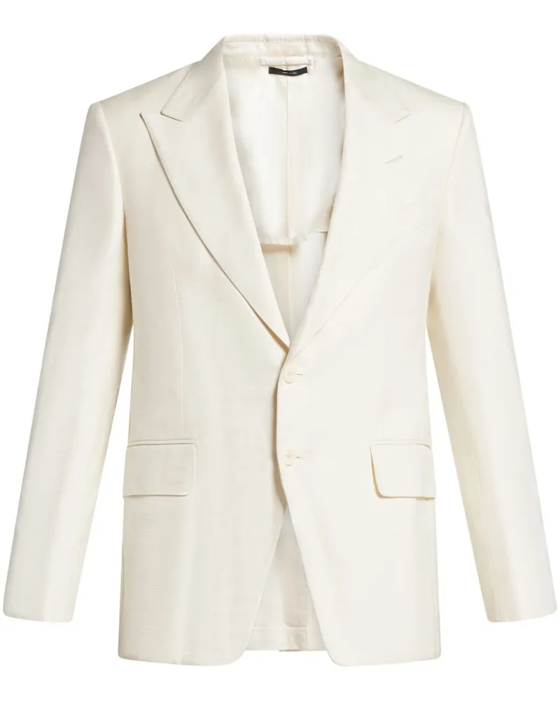 Tom Ford Einreihiges Sakko - Weiß Weiß
