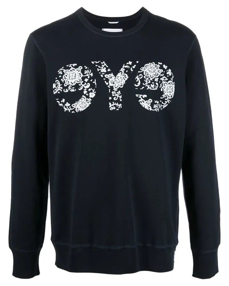Junya Watanabe Sweatshirt mit Logo-Print - Blau Blau