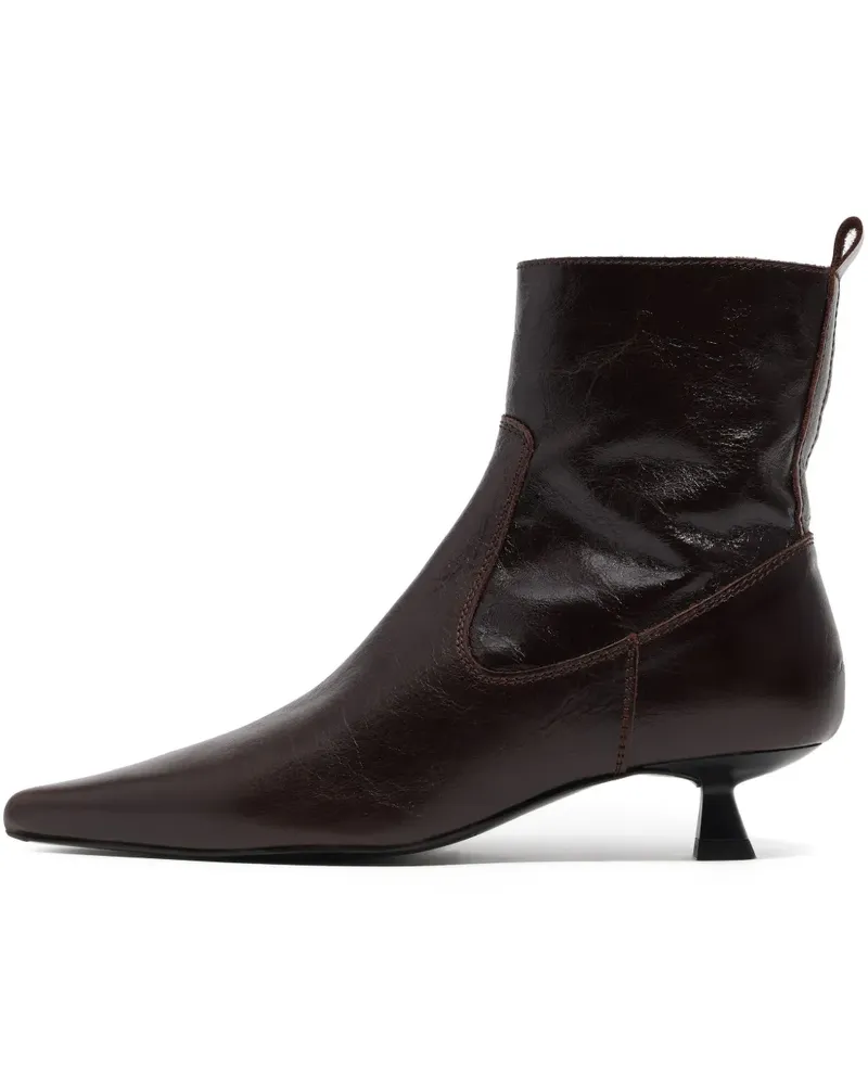 BIMBA Y LOLA Stiefeletten mit spitzer Kappe 35mm - Braun Braun