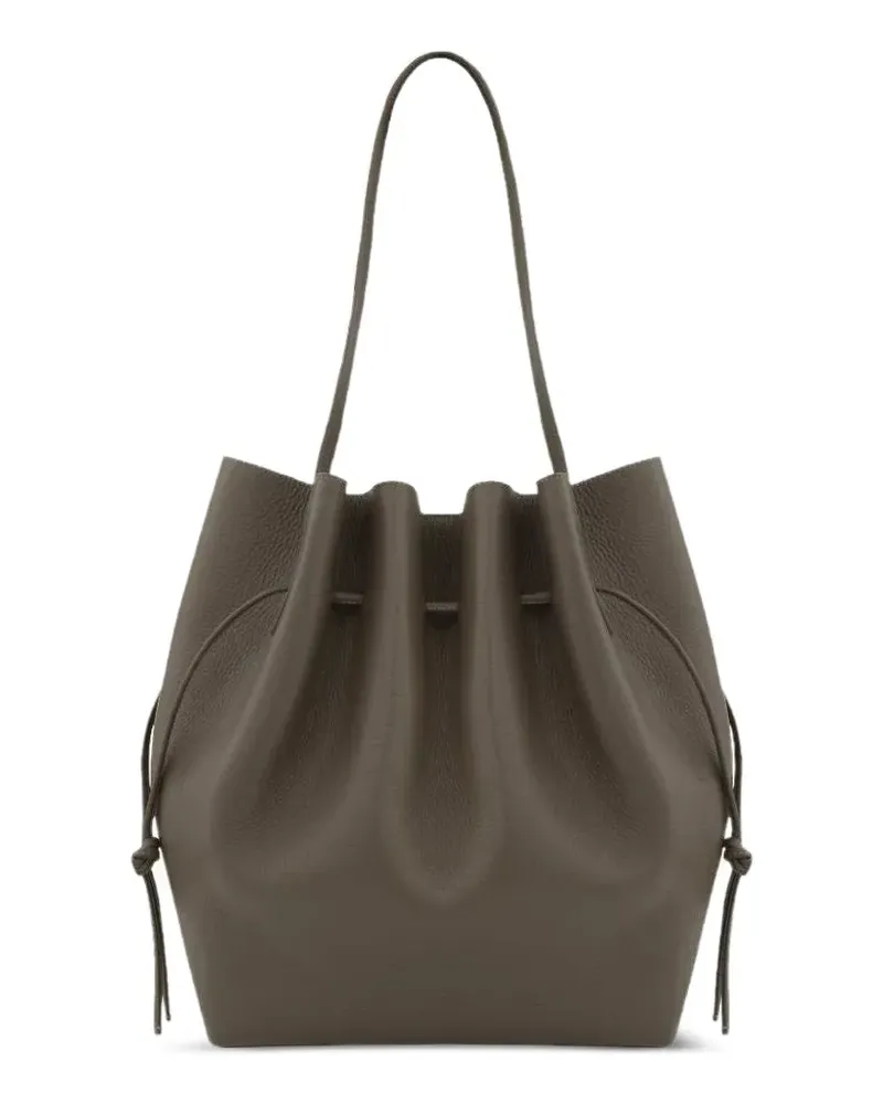 YUZEFI Handtasche mit gewellten Kanten - Grau Grau