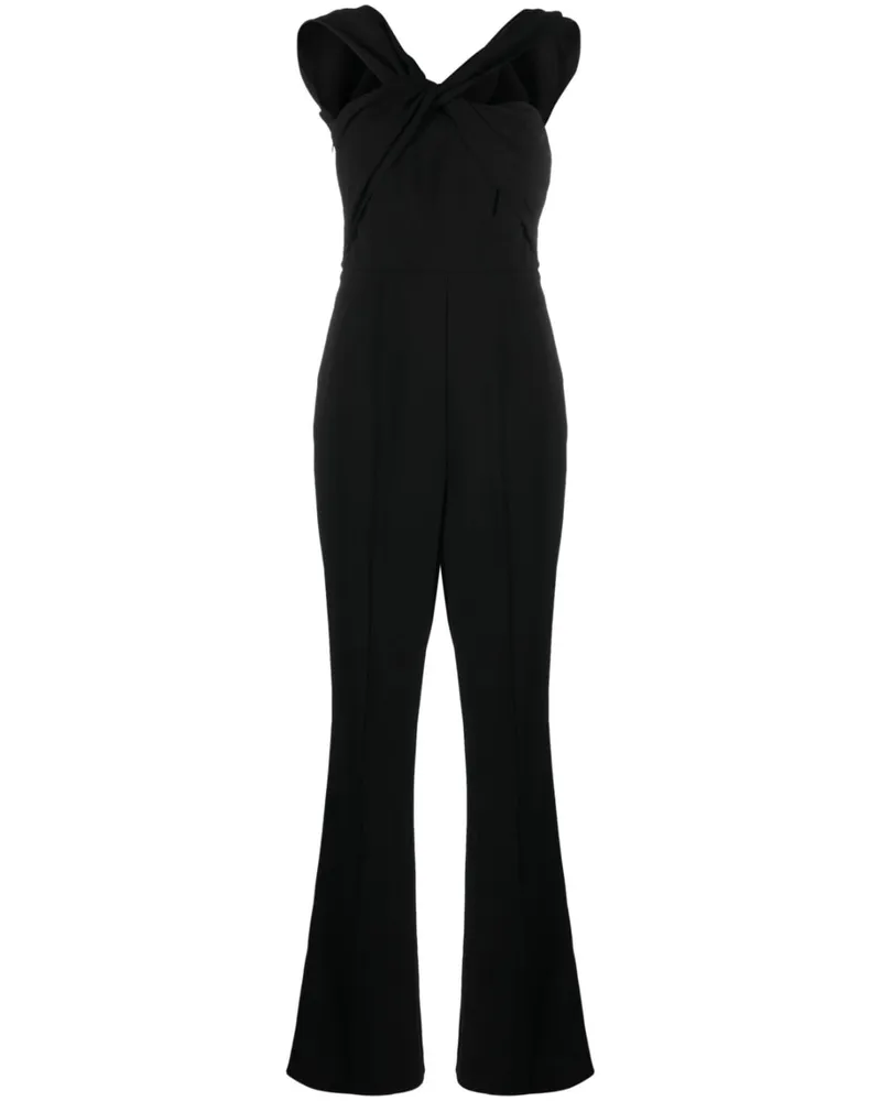 Roland Mouret Asymmetrischer Jumpsuit Schwarz