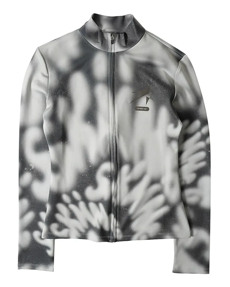 OPEN YY Jacke mit Reißverschluss - Schwarz Schwarz